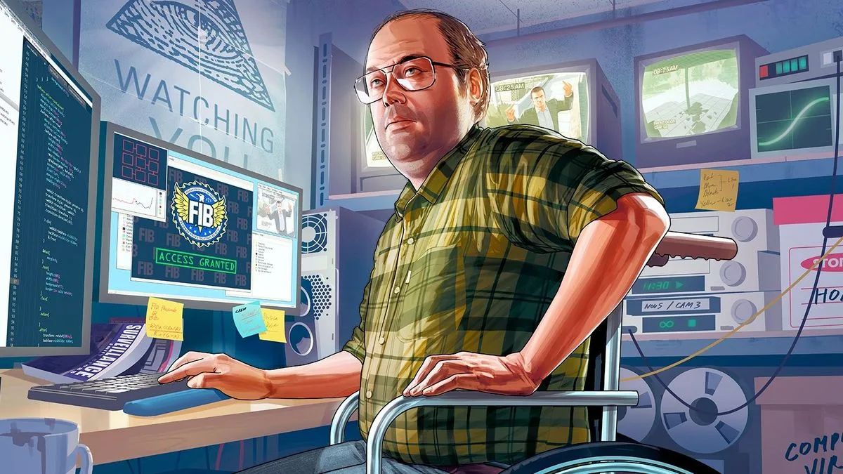 Silhouette of a hacker at a computer with Rockstar logo and Indian flag, highlighting account security.